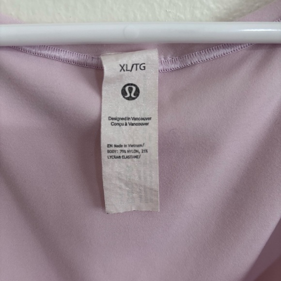 Lululemon Wundermost Ultra-Soft Nulu Square-Neck Sleeveless Bodysuit - XL Rose - Picture 4 of 6